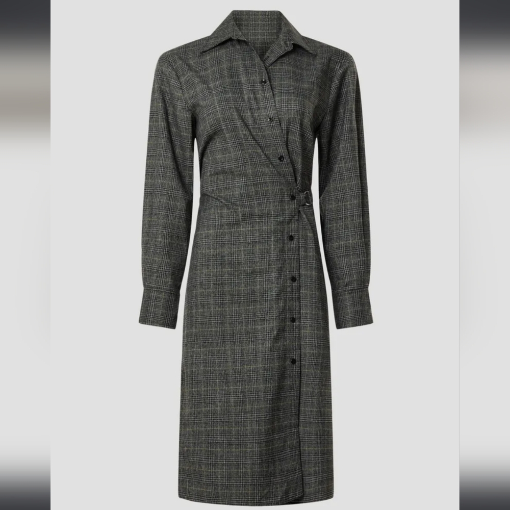 Proenza Schouler White Label Plaid Wrap Dress, SZ 4, RTR Design